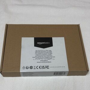 AmazonBasics Black Mini DisplayPort to HDMI Cable Adapter